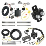 Trailer Hitch 7 Way RV Wiring Kit For 20-24 Ford Explorer 10-19 Taurus 13-16 Lincoln MKS Plug Prong Pin Brake Control Ready