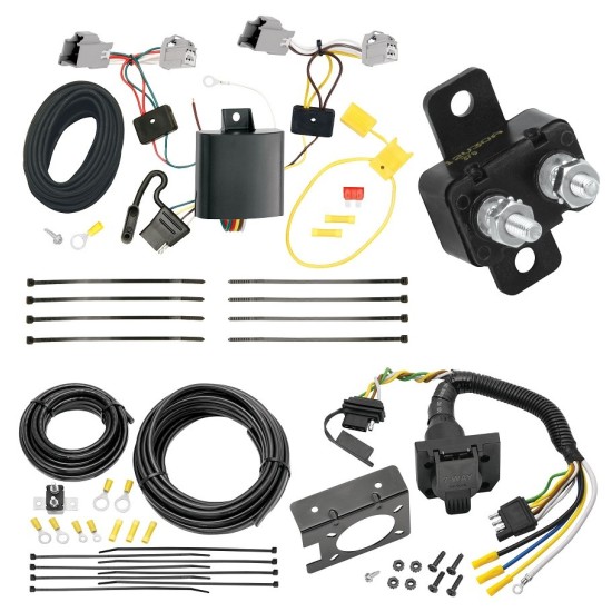 Trailer Hitch 7 Way RV Wiring Kit For 20-24 Ford Explorer 10-19 Taurus 13-16 Lincoln MKS Plug Prong Pin Brake Control Ready