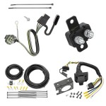 Trailer Hitch 7 Way RV Wiring Kit For 12-15 Land Rover Range Rover Evoque Plug Prong Pin Brake Control Ready