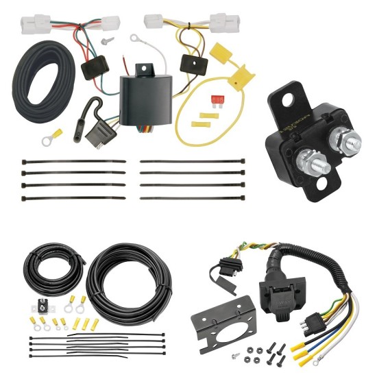 Trailer Hitch 7 Way RV Wiring Kit For 15-17 Hyundai Sonata Plug Prong Pin Brake Control Ready