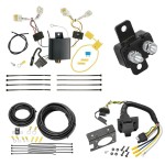 Trailer Hitch 7 Way RV Wiring Kit For 11-19 Hyundai Sonata Plug Prong Pin Brake Control Ready