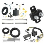 Trailer Hitch 7 Way RV Wiring Kit For 11-17 Volkswagen Touareg Plug Prong Pin Brake Control Ready