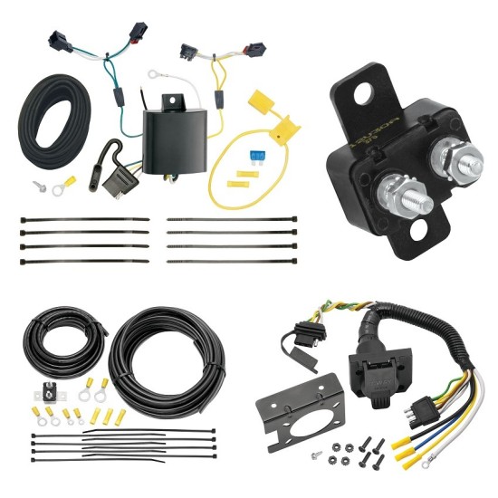 Trailer Hitch 7 Way RV Wiring Kit For 11-17 Volkswagen Touareg Plug Prong Pin Brake Control Ready