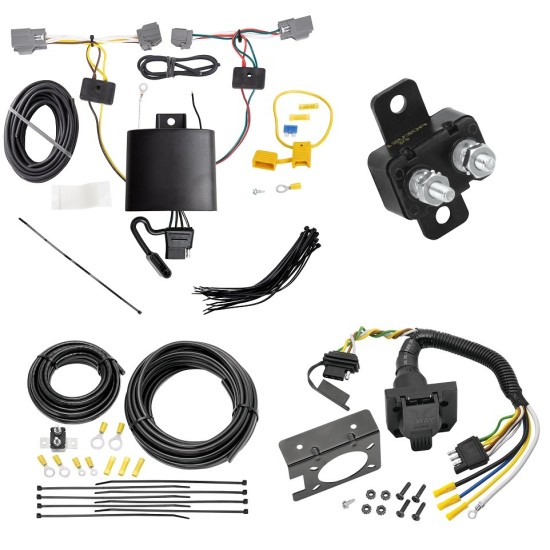 Trailer Hitch 7 Way RV Wiring Kit For 16-24 Volvo XC90 17-22 S90 Plug Prong Pin Brake Control Ready