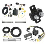 Trailer Hitch 7 Way RV Wiring Kit For 12-19 Volkswagen Beetle Plug Prong Pin Brake Control Ready