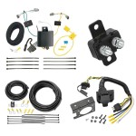 Trailer Hitch 7 Way RV Wiring Kit For 16-25 Chevy Malibu New Body Except Premier 7 Way RV Trailer Wiring Plug Prong Pin Brake Control Ready