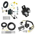 Trailer Hitch 7 Way RV Wiring Kit For 17-20 Chrysler Pacifica LX Touring 20-24 Voyager 22-23 Grand Caravan Plug Prong Pin Brake Control Ready