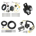 Trailer Hitch 7 Way RV Wiring Kit For 16-22 Nissan Altima Plug Prong Pin Brake Control Ready