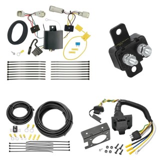 Trailer Hitch 7 Way RV Wiring Kit For 16-20 Cadillac CT6 Plug Prong Pin Brake Control Ready