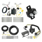 Trailer Hitch 7 Way RV Wiring Kit For 17 KIA Niro 18 Exc Plug-In-Hybrid 19-24 Exc Plug-In-Hybrid and EV Plug Prong Pin Brake Control Ready