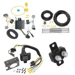 Trailer Hitch 7 Way RV Wiring Kit For 14-19 Ford Fiesta 4 Dr. Sedan Plug Prong Pin Brake Control Ready