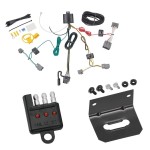 Trailer Wiring and Bracket and Light Tester For 08-16 Volvo XC70 4-Flat Harness Plug Play