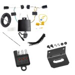 Trailer Wiring and Bracket w/ Light Tester For 18-24 Alfa Romeo Stelvio Plug & Play 4-Flat Harness