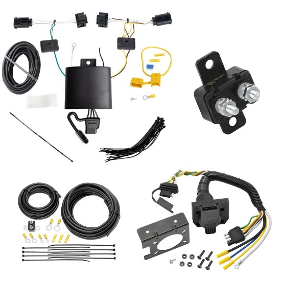 Trailer Hitch 7 Way RV Wiring Kit For 18-24 Alfa Romeo Stelvio Plug Prong Pin Brake Control Ready