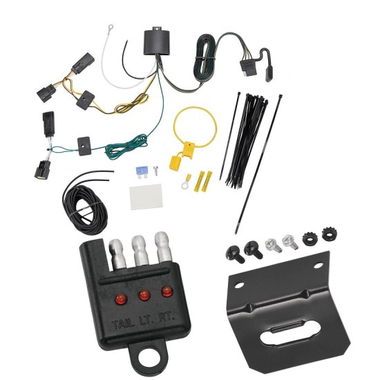 Trailer Wiring and Bracket w/ Light Tester For 18-20 Buick Regal Sportback TourX  Plug & Play 4-Flat Harness