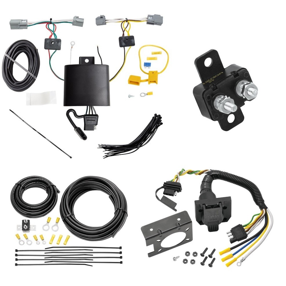 Trailer Hitch 7 Way RV Wiring Kit For 19-22 Volvo XC40 Plug ...