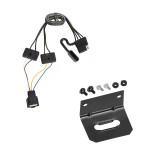 Trailer Wiring and Bracket For 19-24 Cadillac XT4 Plug & Play 4-Flat Harness