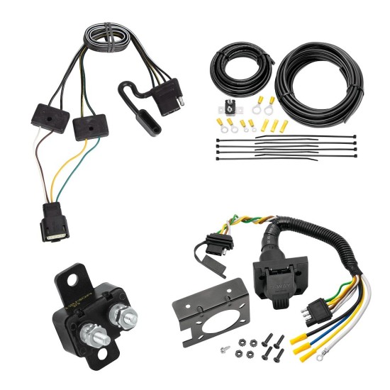 Trailer Hitch 7 Way RV Wiring Kit For 19-24 Cadillac XT4 Plug Prong Pin Brake Control Ready