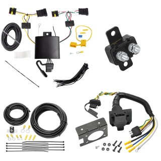 Trailer Hitch 7 Way RV Wiring Kit For 19-24 Infiniti QX50 Plug Prong Pin Brake Control Ready