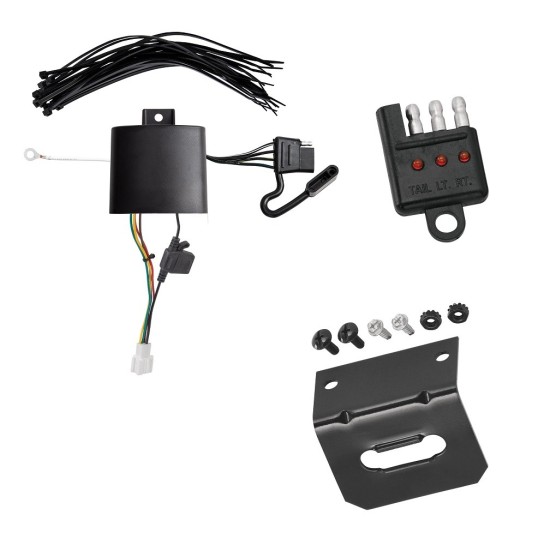 Trailer Wiring and Bracket w/ Light Tester 19-24 Acura RDX With +12V Power Provision Plug & Play 4-Flat Harness