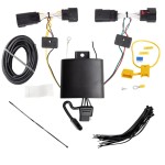 Trailer Wiring and Bracket w/ Light Tester For 19-24 Lincoln Nautilus Plug & Play 4-Flat Harness