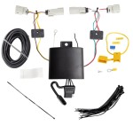  Trailer Wiring and Bracket For 19-24 Ford Edge Except Titanium Models Plug & Play 4-Flat Harness