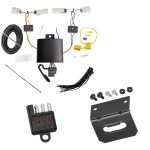 Trailer Wiring and Bracket w/ Light Tester For 19-24 Ford Edge Except Titanium Models Plug & Play 4-Flat Harness