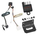 Trailer Wiring and Bracket w/ Light Tester For 19-24 Honda Passport Plug & Play 4-Flat Harness