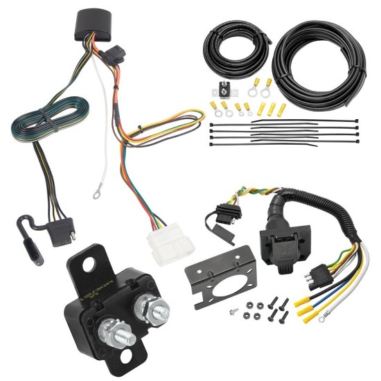 Trailer Hitch 7 Way RV Wiring Kit For 19-24 Honda Passport Plug Prong Pin Brake Control Ready