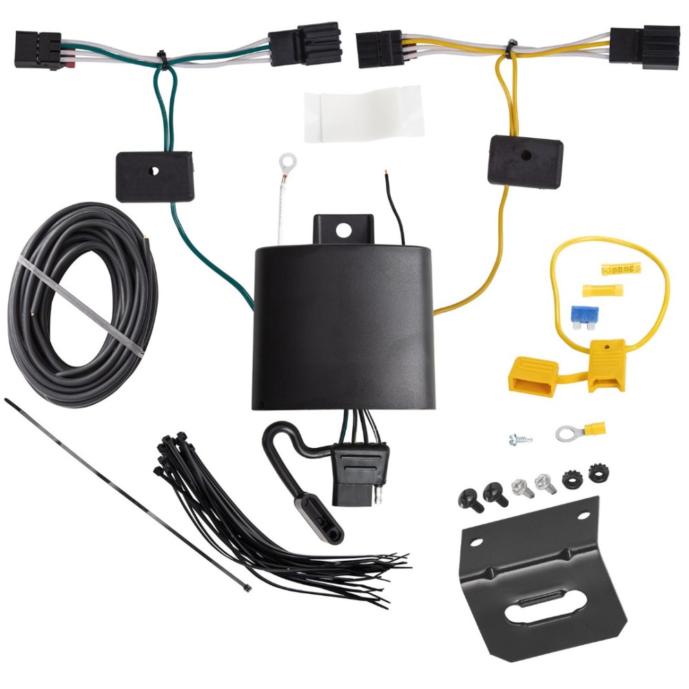 Trailer Wiring Harness Kit and Bracket w/ Light Tester For 20-24 Hyundai Venue Plug & Play