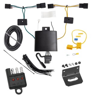 Trailer Wiring Harness Kit and Bracket w/ Light Tester For 20-24 Hyundai Venue Plug & Play