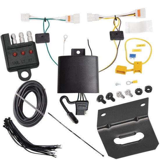 Trailer Wiring and Bracket w/ Light Tester For 20-23 Hyundai Sonata Plug & Play 4-Flat Harness