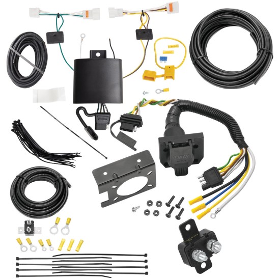 Trailer Hitch 7 Way RV Wiring Kit For 20-23 Hyundai Sonata Plug Prong Pin Brake Control Ready