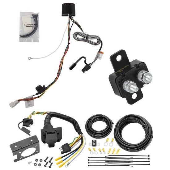 Trailer Hitch 7 Way RV Wiring Kit For 21-23 Toyota Sienna Plug Prong Pin Brake Control Ready