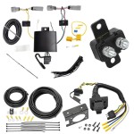 Trailer Hitch 7 Way RV Wiring Kit For 21-24 Chevy Trailblazer Except w/LED Taillights Plug Prong Pin Brake Control Ready