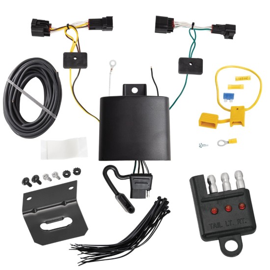 Trailer Wiring Harness Kit and Bracket w/ Light Tester For 20-21 Land Rover Range Rover Evoque Plug & Play
