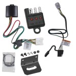 Trailer Wiring and Bracket w/ Light Tester For 20-24 Toyota Highlander Plug & Play 4-Flat Harness