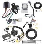 Trailer Hitch 7 Way RV Wiring Kit For 20-24 Toyota Highlander Plug Prong Pin Brake Control Ready