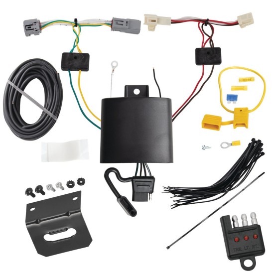 Trailer Wiring w/ Bracket + Light Tester For 21-24 Toyota Venza All Styles