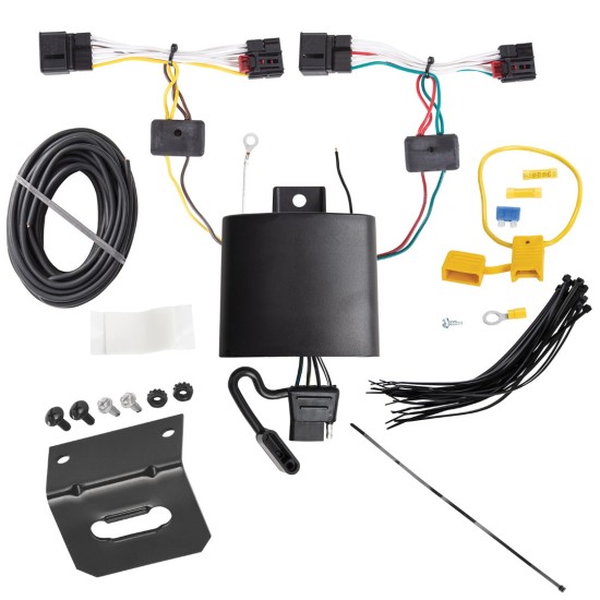 Trailer Wiring Harness Kit and Bracket For 20-24 Volkswagen Atlas Cross Sport Plug & Play