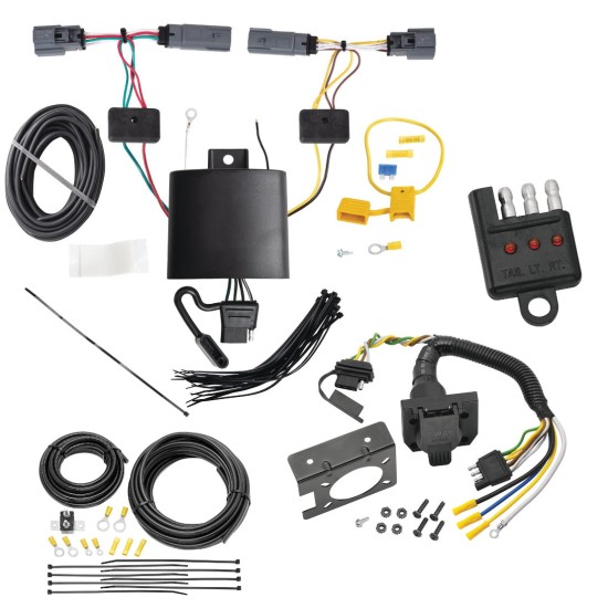 Trailer Hitch 7 Way RV Wiring Kit For 21-24 Ford Bronco Sport Plug Prong Pin Brake Control Ready