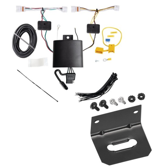  Trailer Wiring and Bracket For 21-24 KIA K5 Plug & Play 4-Flat Harness