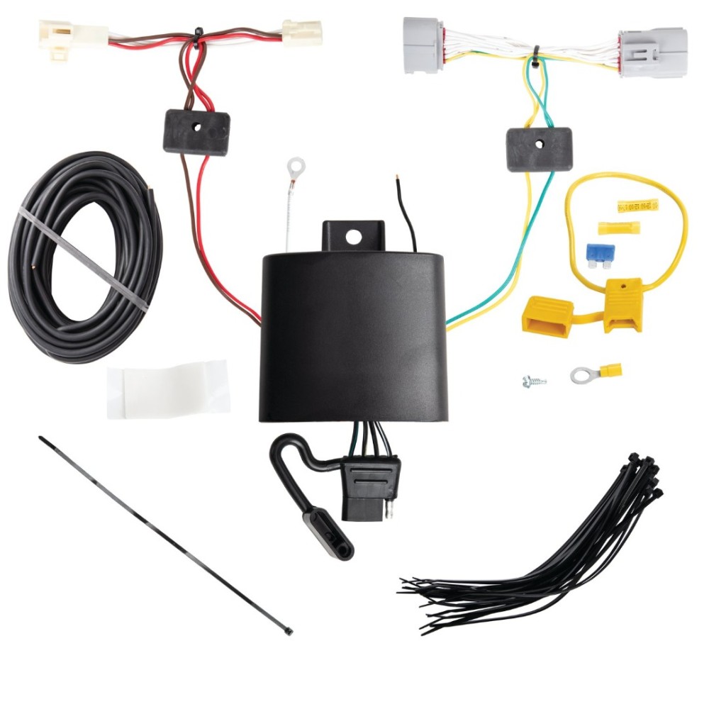 Trailer Hitch 7 Way RV Wiring Kit For 17-22 Toyota Prius Prime Plug Prong Pin Brake Control Ready