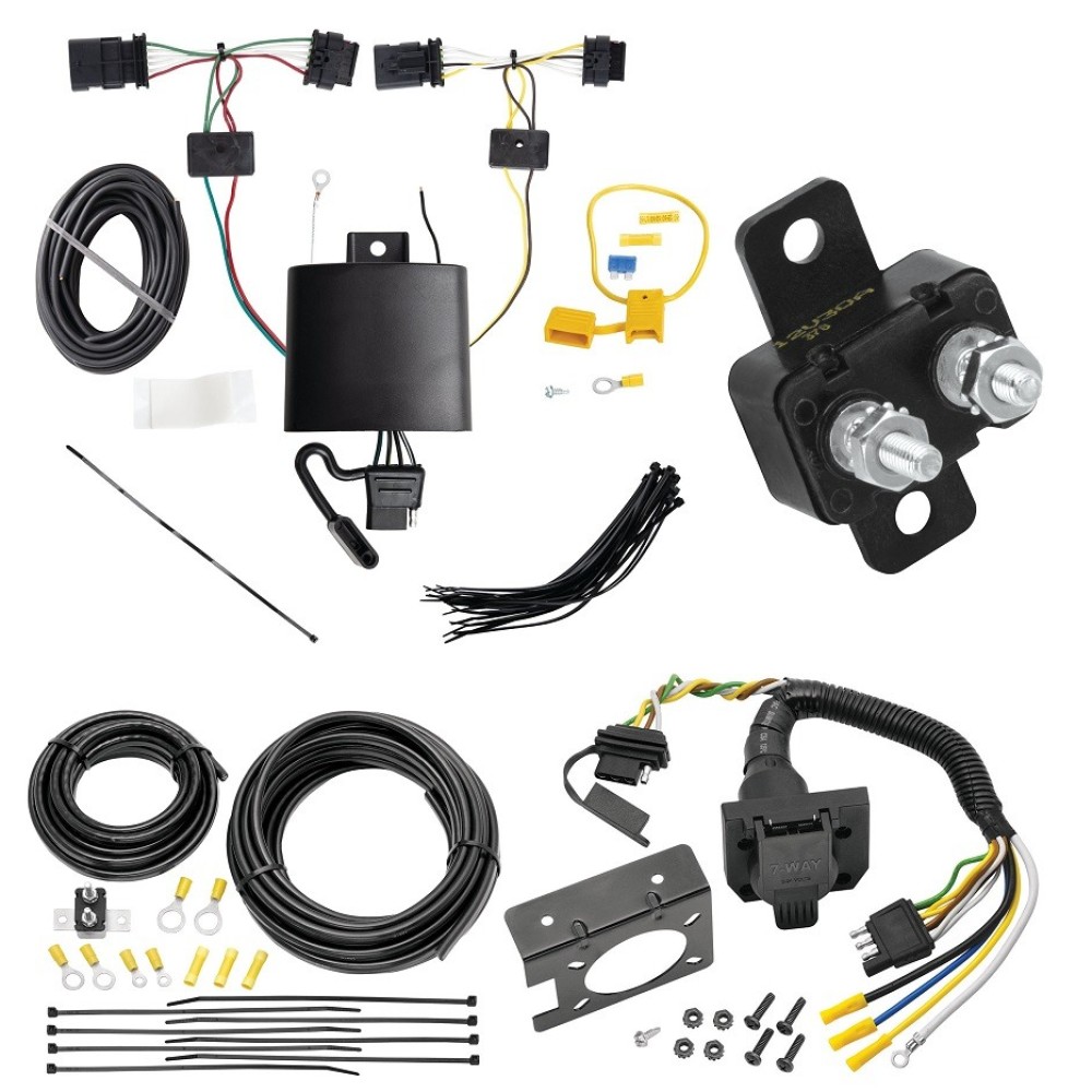 Trailer Hitch 7 Way RV Wiring Kit For 20-22 BMW X1 Plug Prong ...