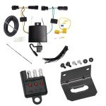 Trailer Wiring and Bracket w/ Light Tester For 21-24 Jeep Grand Cherokee L Plug & Play 4-Flat Harness