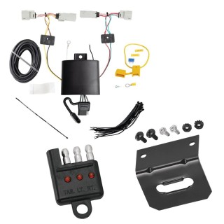 Trailer Wiring and Bracket w/ Light Tester For 21-24 Ford Bronco Plug & Play 4-Flat Harness