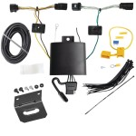 Trailer Hitch Wiring Harness Kit + Bracket For 21-24 Genesis GV80 22-24 GV70 Plug & Play