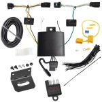 Trailer Hitch Wiring Harness Kit w/ Bracket + Light Tester For 21-24 Genesis GV80 22-24 GV70 Plug & Play