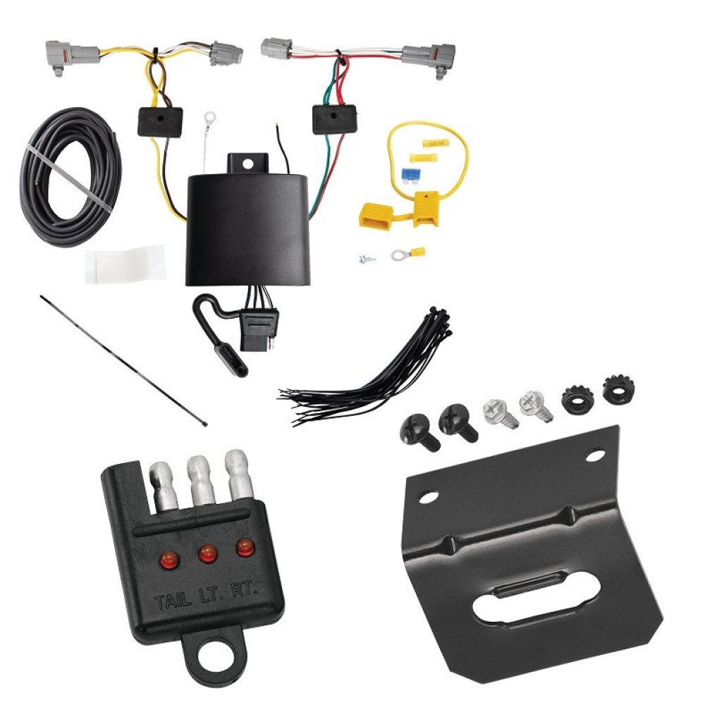 Trailer Wiring and Bracket w/ Light Tester For 20-22 Subaru Legacy Plug & Play 4-Flat Harness