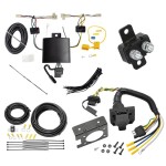 Trailer Hitch 7 Way RV Wiring Kit For 22-24 Mitsubishi Outlander Plug Prong Pin Brake Control Ready